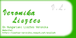 veronika lisztes business card